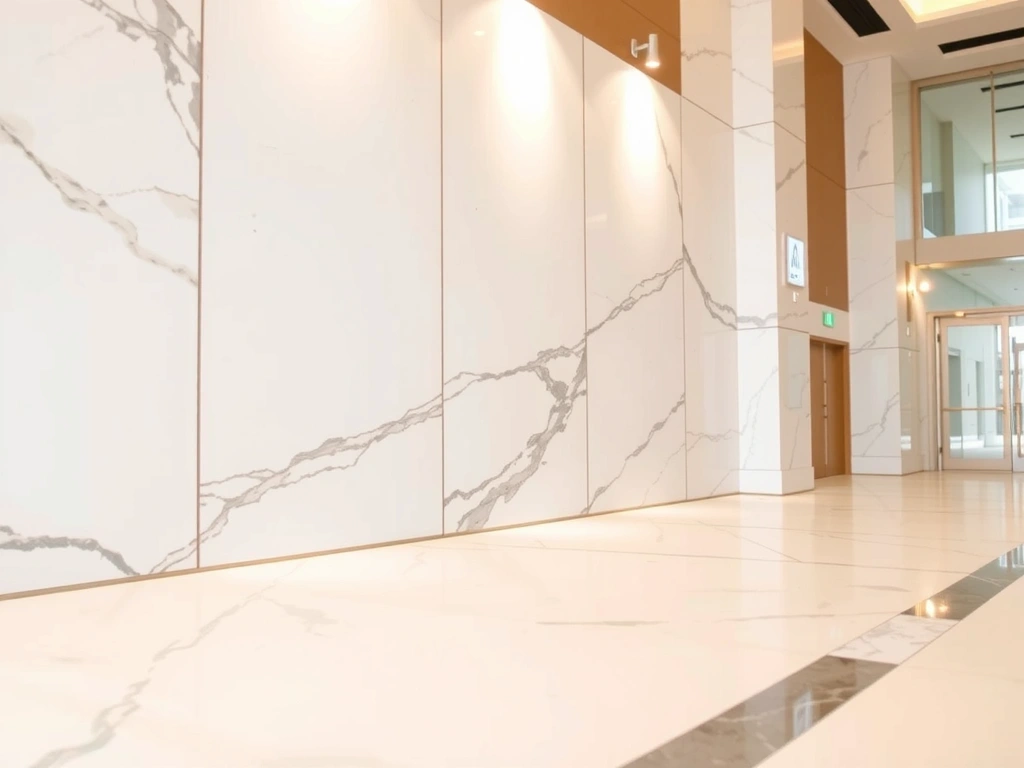 Détail de marbre en hôtel